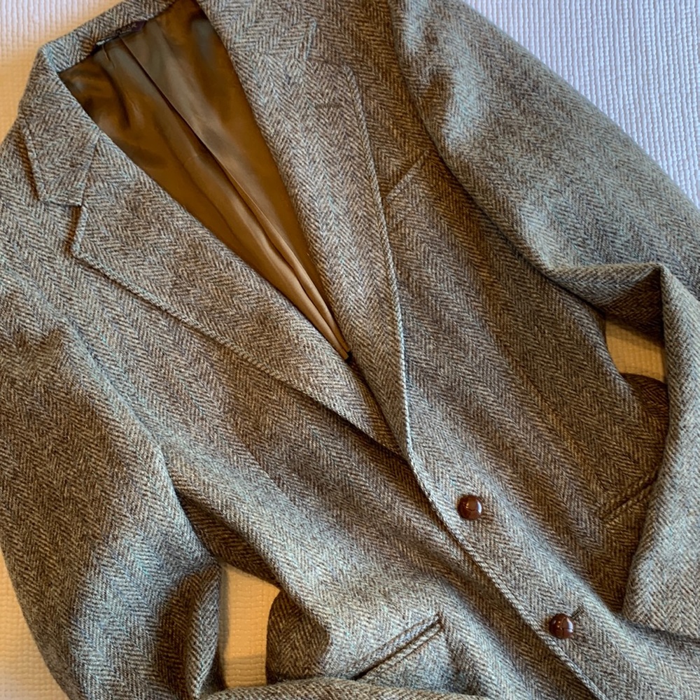 Glenwick Harris Scottish Tweed Mens Academia Blazer